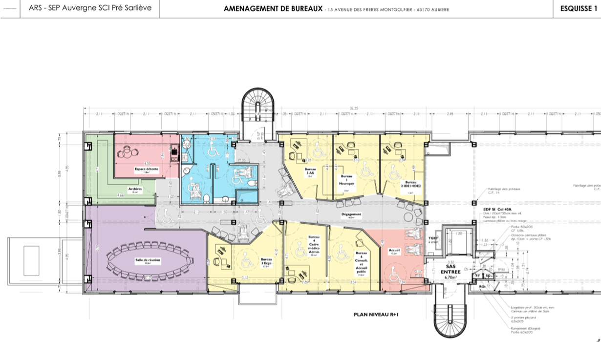 Aménagement bureaux ARS